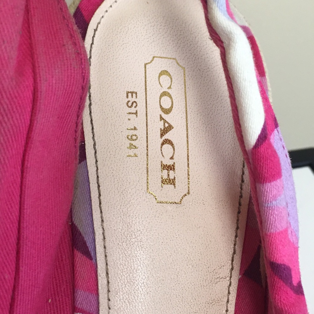 Coach Maritza Espadrille Wedge Sandal size 7 - Picture 7 of 7